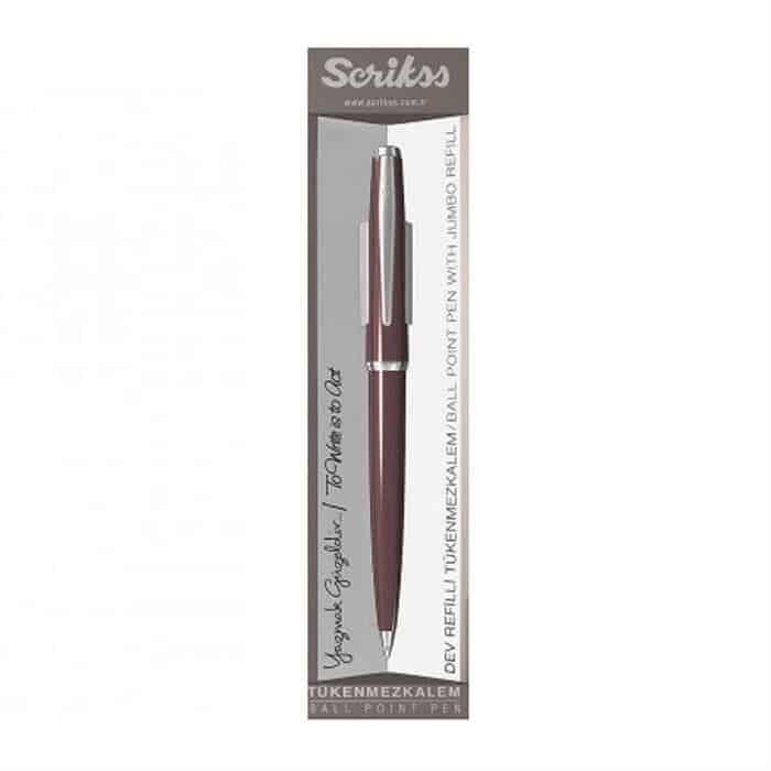 Scrikss 33 Tükenmez Kalem Bordo