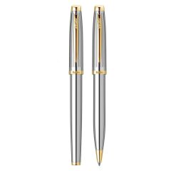 Scrikss 39 Dolma&Tükenmez Kalem Seti Gold Krom