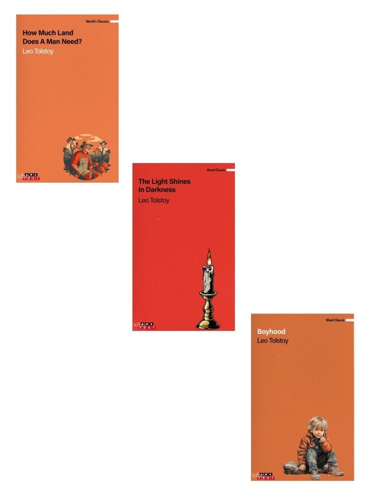Tolstoy İngilizce Romanlar 3 Kitap