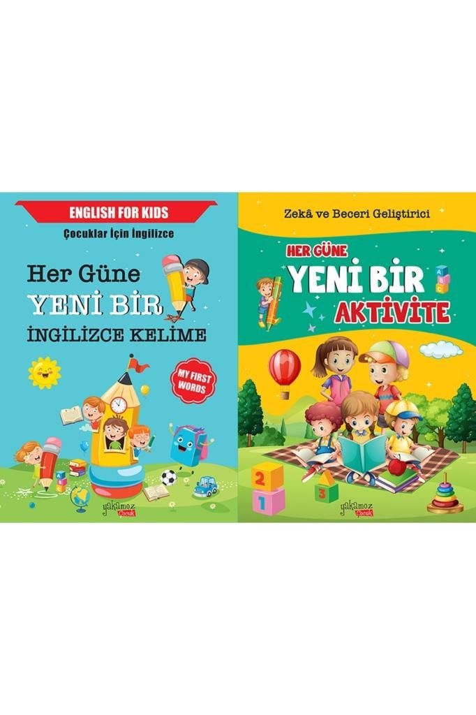 Her Güne Yeni Bir Aktivite + Her Güne Yeni Bir İngilizce (2 Kitap)