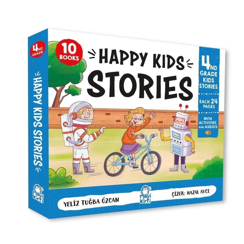 Mavi Kirpi 4. Sınıf İngilizce Hikayeler 10 Kitap (Nina And Nicks Stories 4)