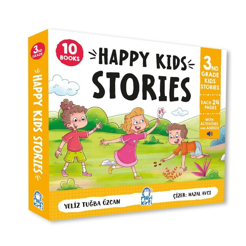 Mavi Kirpi 3. Sınıf İngilizce Hikayeler 10 Kitap (Nina And Nicks Stories 3)