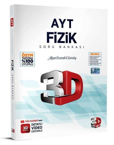 3D AYT Fizik Tamamı Video Çözümlü Soru Bankası