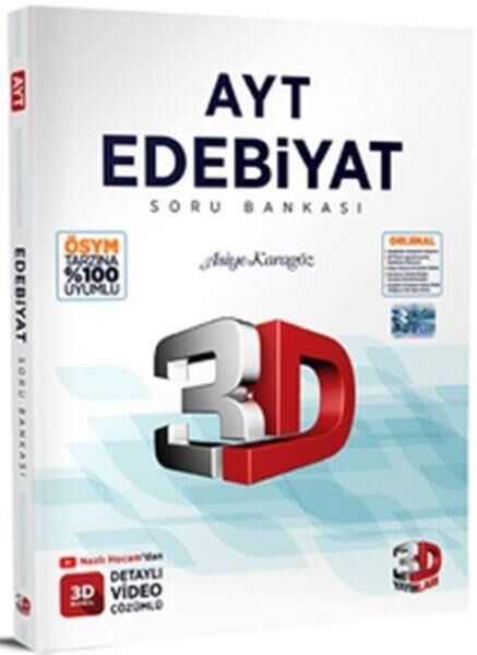 3D AYT Edebiyat Tamamı Video Çözümlü Soru Bankası