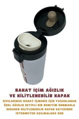 Galatasaray Lisanslı Çift Katlı Paslanmaz Çelik Termos Mug 8 Saat Sıcak Soğuk Hediye Kutulu 400ml