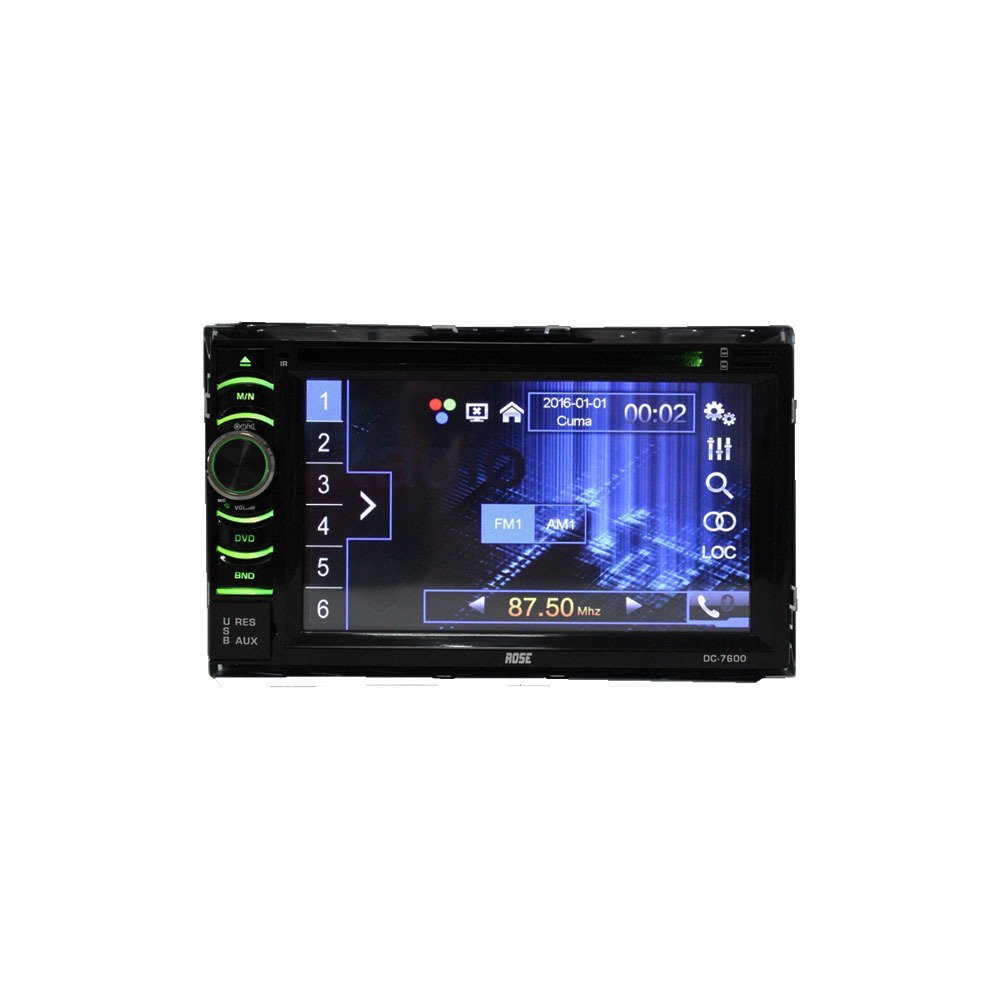 DC-7600  6.2'' DOUBLE DIN OTO MULTIMEDIA SİSTEMİ