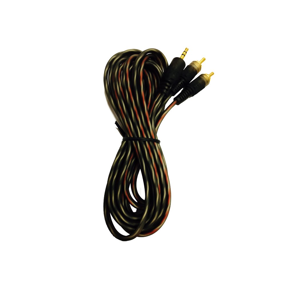 RC-41-5m   3,5mm- 2RCA ERKEK SEFFAF SES SISTEMI KABLOSU -5M