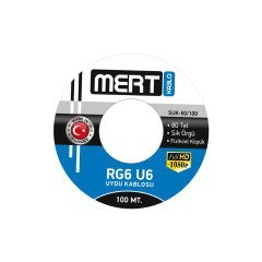 SUK-80/100  MERT RG6 U6 80 TEL UYDU KABLOSU BEYAZ-100M