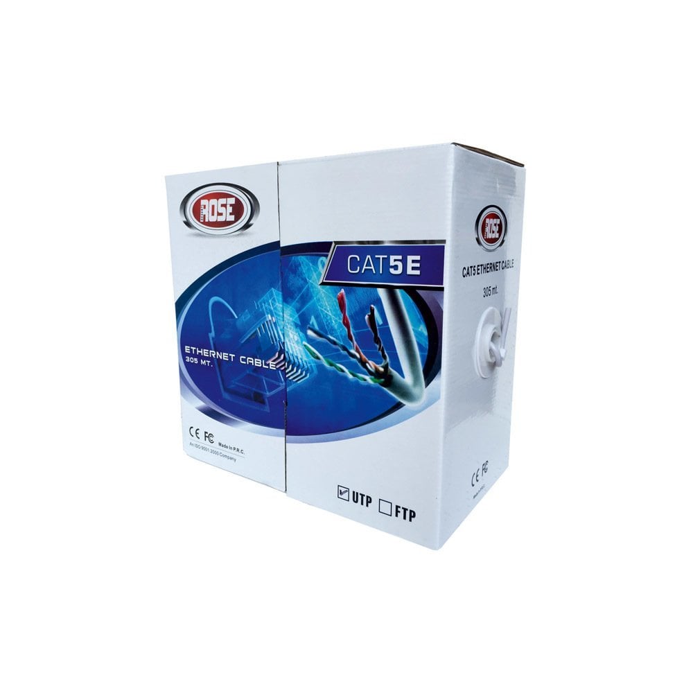 CAT-5  24 AWG SÜPER KALİTE CAT5E UTP KUTULU KABLO-305M