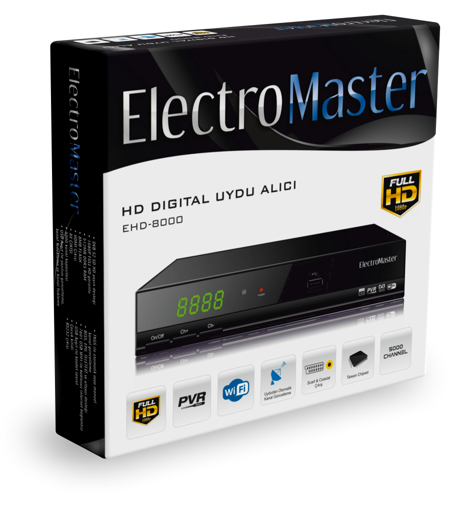 EHD-8000  HD DIGITAL UYDU ALICI