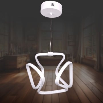 Küp Beyaz Led Avize