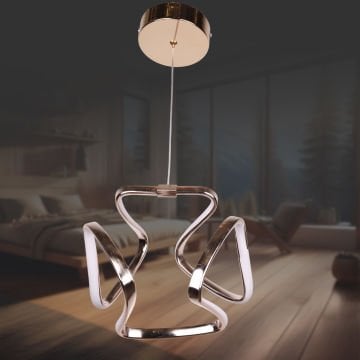 Küp Altın Led Avize