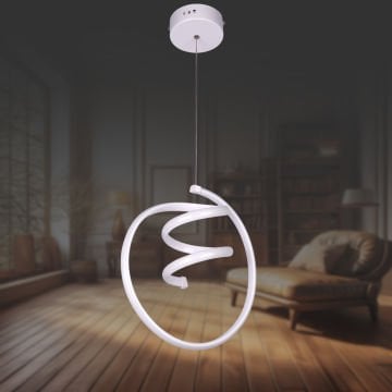 Salkım Beyaz Ledli Avize