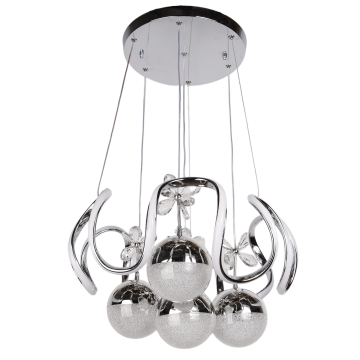 Yağmur Krom 4 Toplu Led Avize