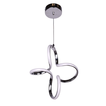 Yonca Krom Büyük Led Avize