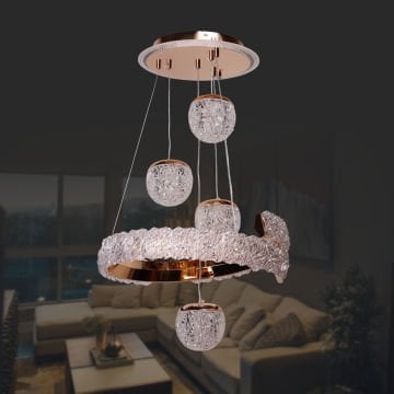 A3403-4 Altın Led Avize