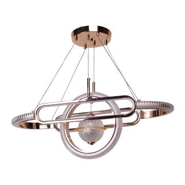 A3410 Altın Yemek Masası Led Avize