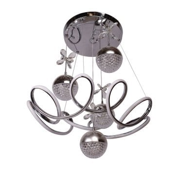 Palmiye Krom 4 Top Led Avize