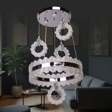 A3400-4 Krom Led Avize