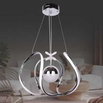 Ahtapot Krom Led Avize