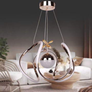 Ahtapot Altın Led Avize