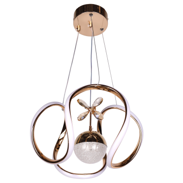 Ahtapot Küçük Altın Led Avize