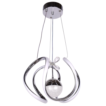 Ahtapot Küçük Krom Led Avize