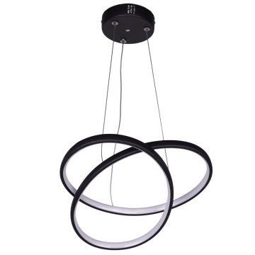 Atom Siyah 3 Renk Led Avize