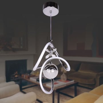 Badem Krom Led Avize