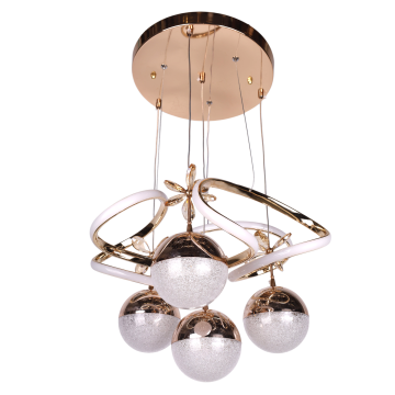 Dron Altın 4 Toplu Led Avize