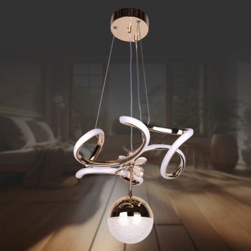 Dron Mini Altın Toplu Led Avize