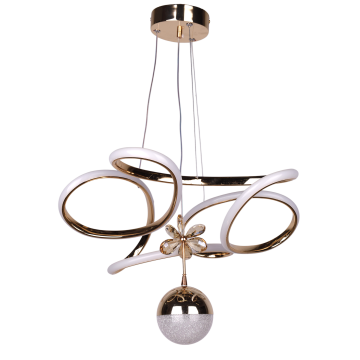 Dron Tek Toplu Altın Led Avize