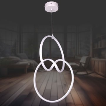 Dünya Mega Beyaz Led Avize