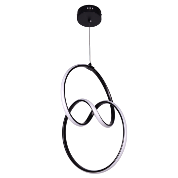 Dünya Mega Siyah Led Avize