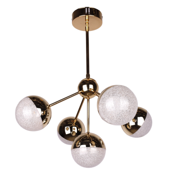 Eksen 5 Li Altın Led Avize