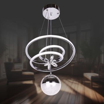 Eylül Küçük Krom Led Avize