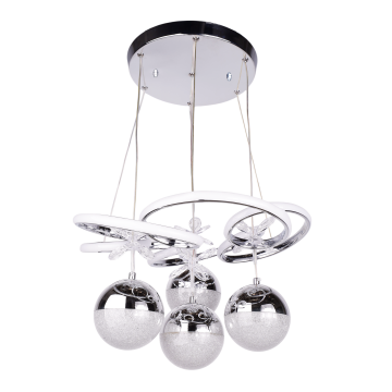 Florya 4 Toplu Krom Led Avize