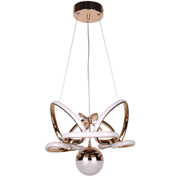 Kral Tacı Altın Tek Toplu Led Avize