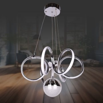 Kuğu Mini Krom Led Avize