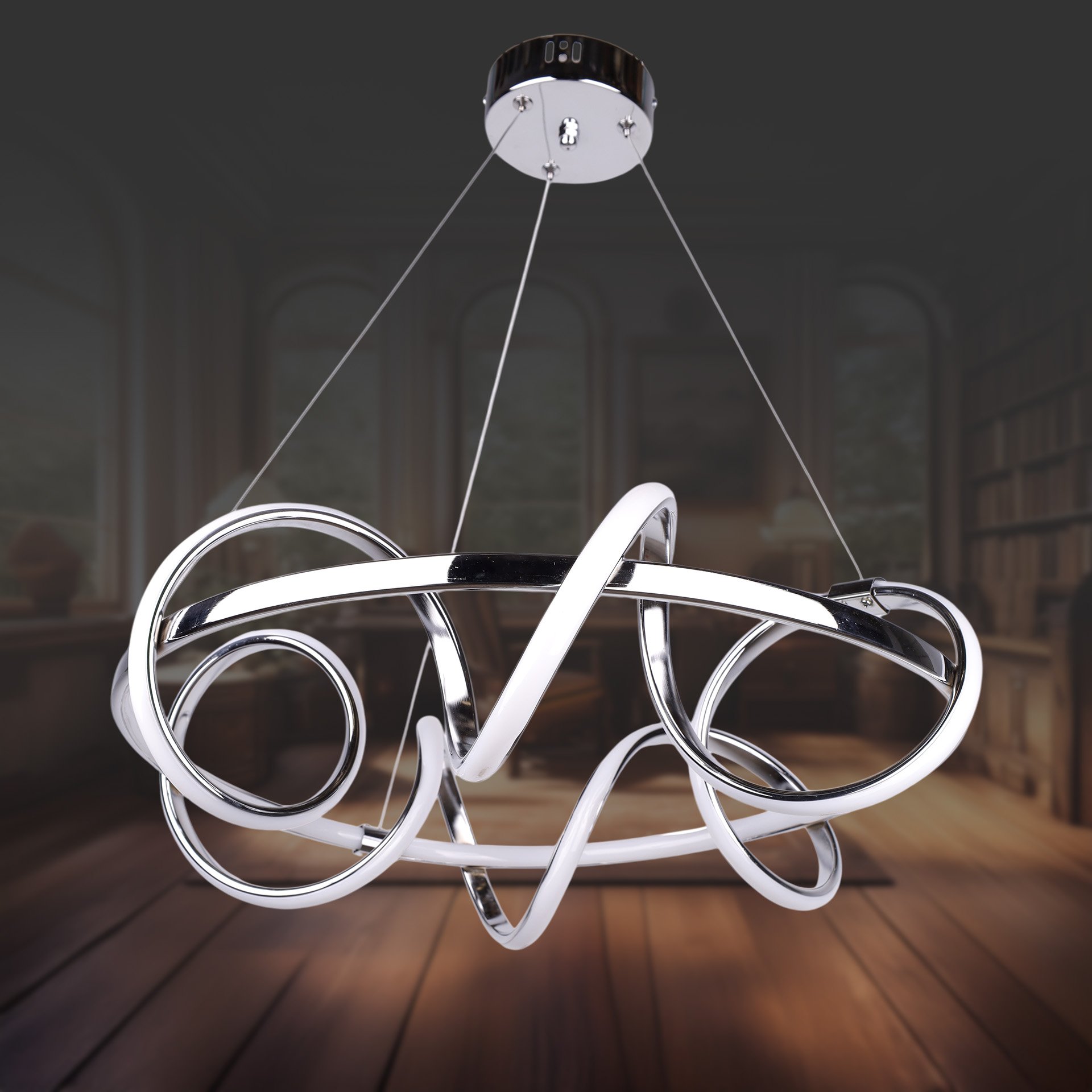 Kuzey Mega Krom Led Avize