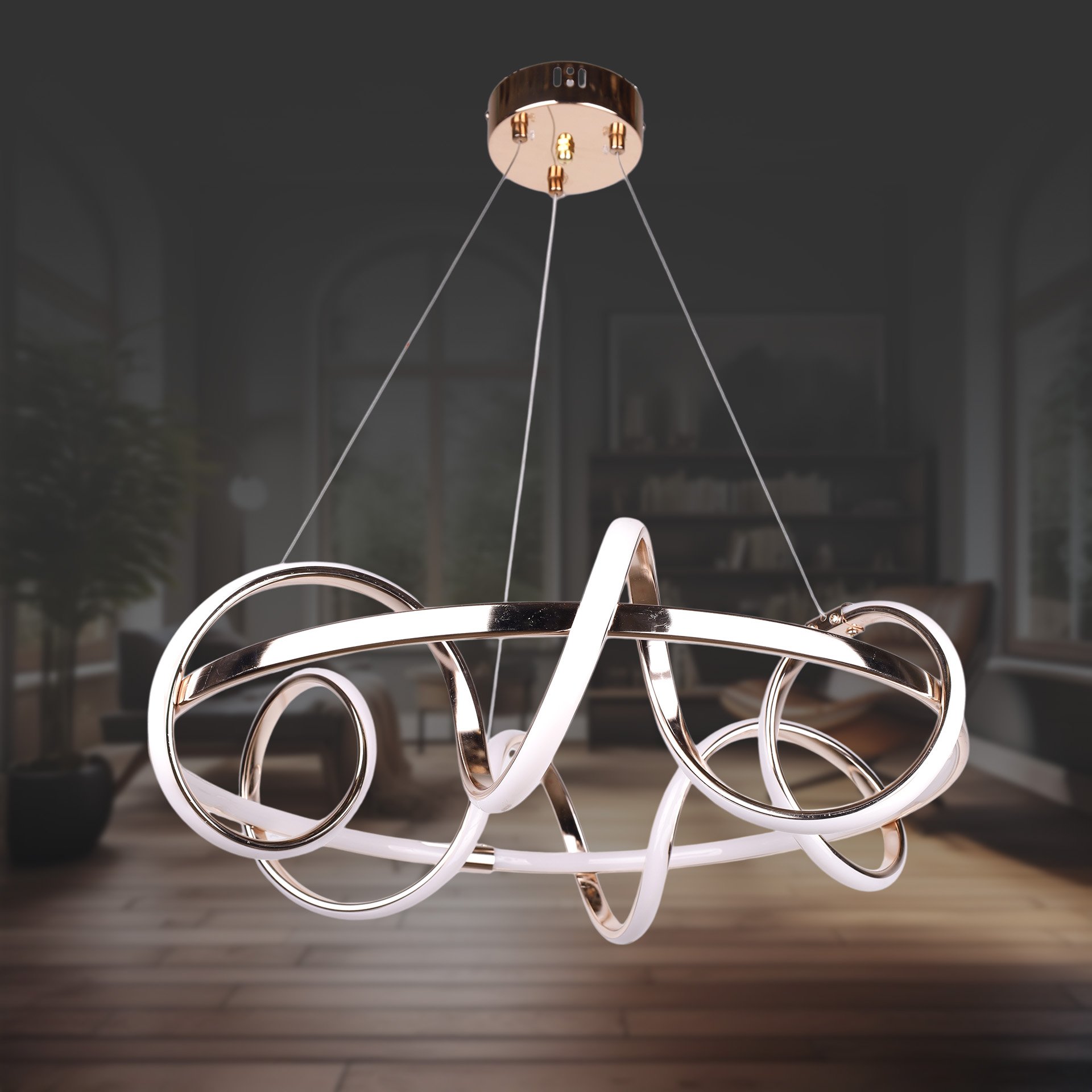 Kuzey Mega Altın Led Avize