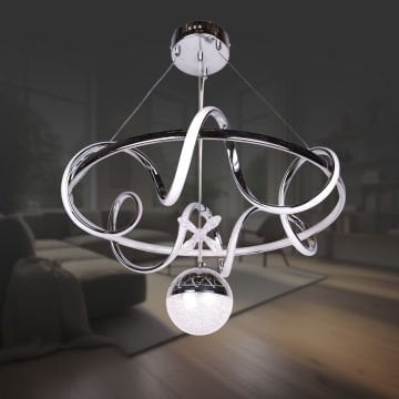 Kuzey Mega Krom Toplu Led Avize