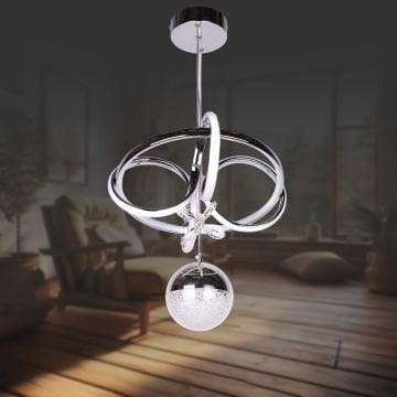 Kuzey Mini Krom Tek Toplu Led Avize