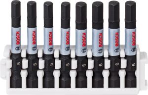 Bosch - Impact Control Serisi Vidalama Ucu 8'li H5x4/H6x4 *50mm