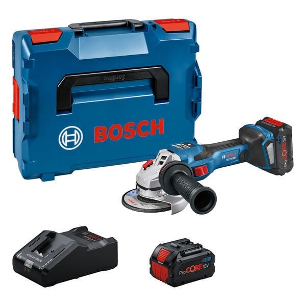 Bosch GWS 18V-15 SC 8Ah Çift Akülü Taşlama Makinesi - 06019H9101