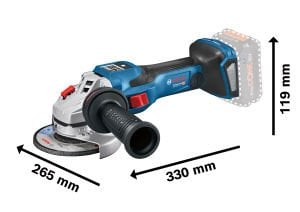 Bosch GWS 18V-15 SC 8Ah Çift Akülü Taşlama Makinesi - 06019H9101