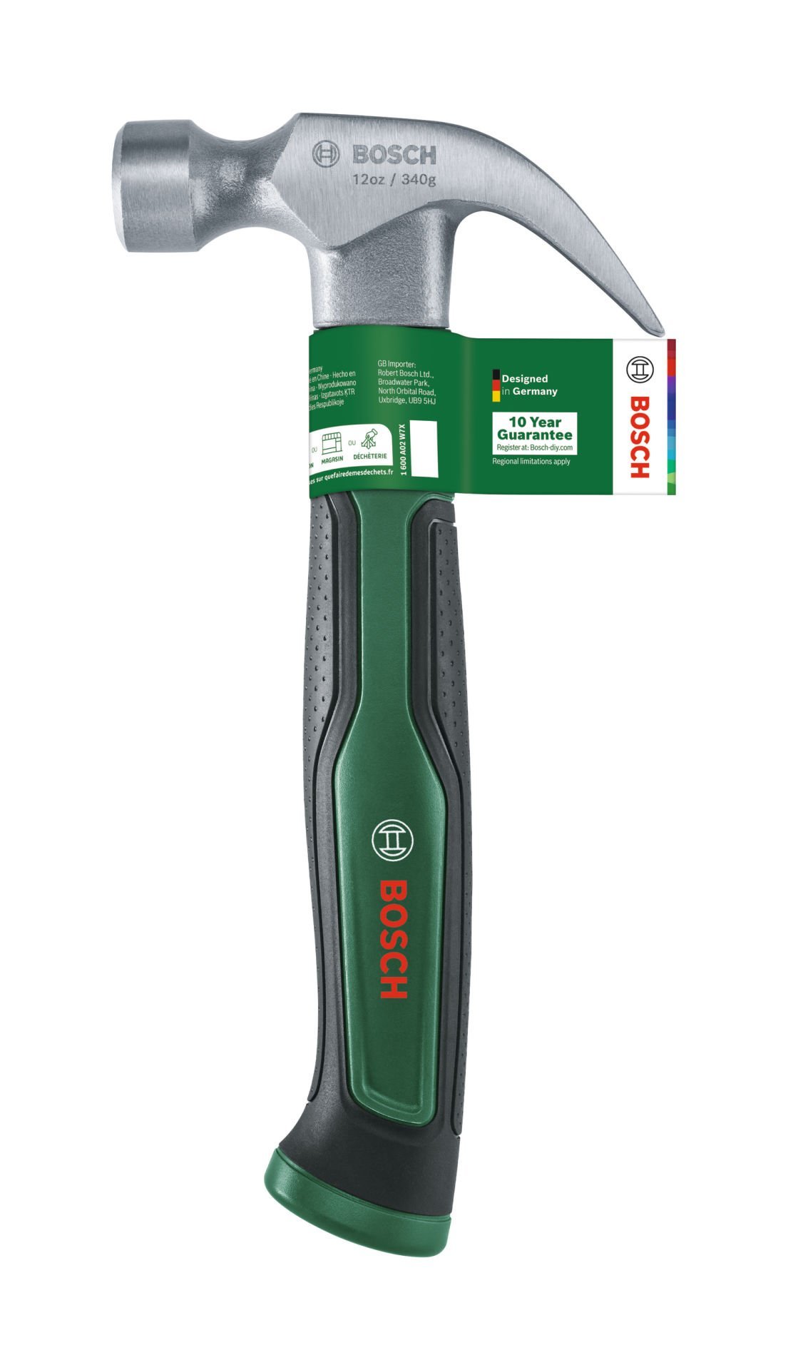 Bosch 340Gr(12oz) Orta Çatal Ağızlı Çekiç