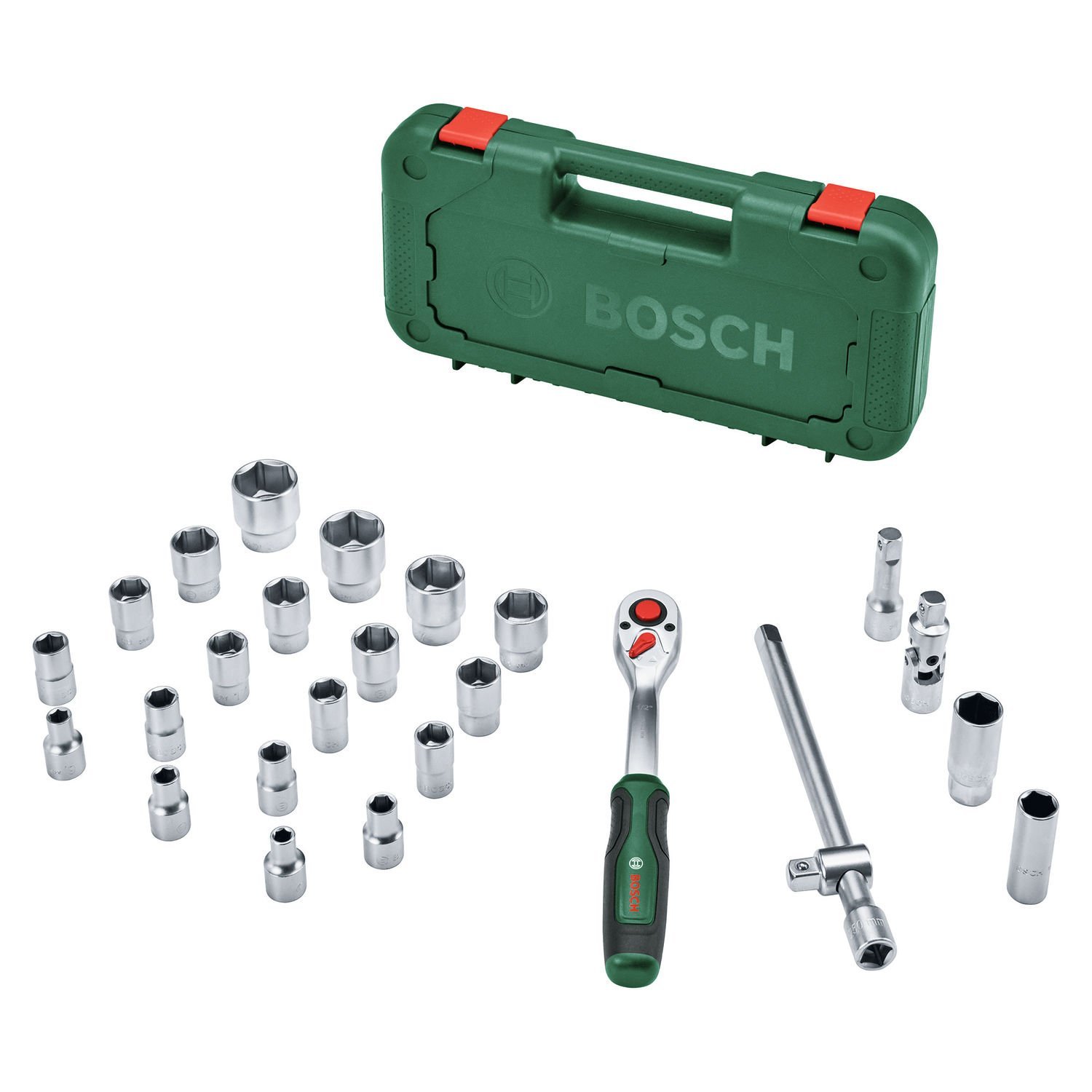 Bosch 1/2'' Cırcırlı Somun Sıkma Seti (25 Parça)