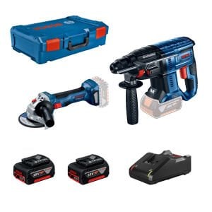 Bosch GBH 180 Li + GWS 180 Li (2li Set) + XL-Boxx Plastik Çanta + 2X4Ah Akülü Set - 0615990N05