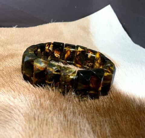 DAMLA KEHRİBAR ROLEX MODEL FOSİL  BİLEKLİK